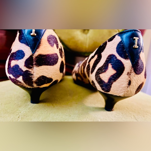 Isaac Mizrahi New York Leopard Kitten Heels size 6.5 M - Picture 4 of 9